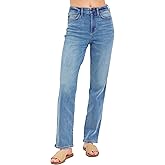 Judy Blue Women's High Rise 90's Relaxed Straight Jeans