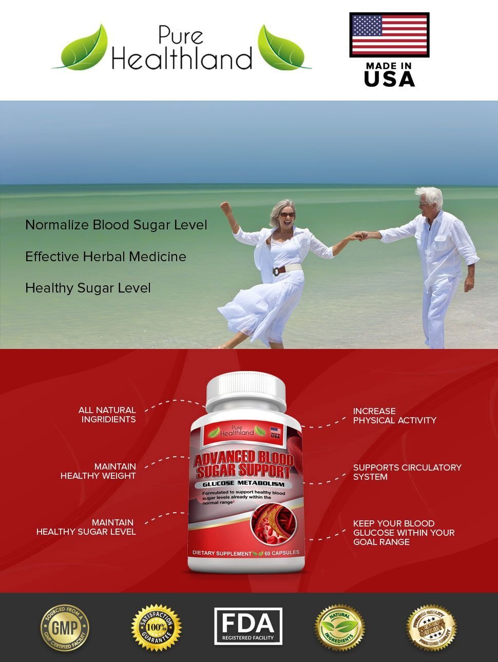 ADVANCED BLOOD SUGAR SUPPORT Helps Maintain Healthy Blood Sugar Levels Already Within The Normal Range, Contains Cinnamon, Bitter Melon, Gaggul, and Banaba
