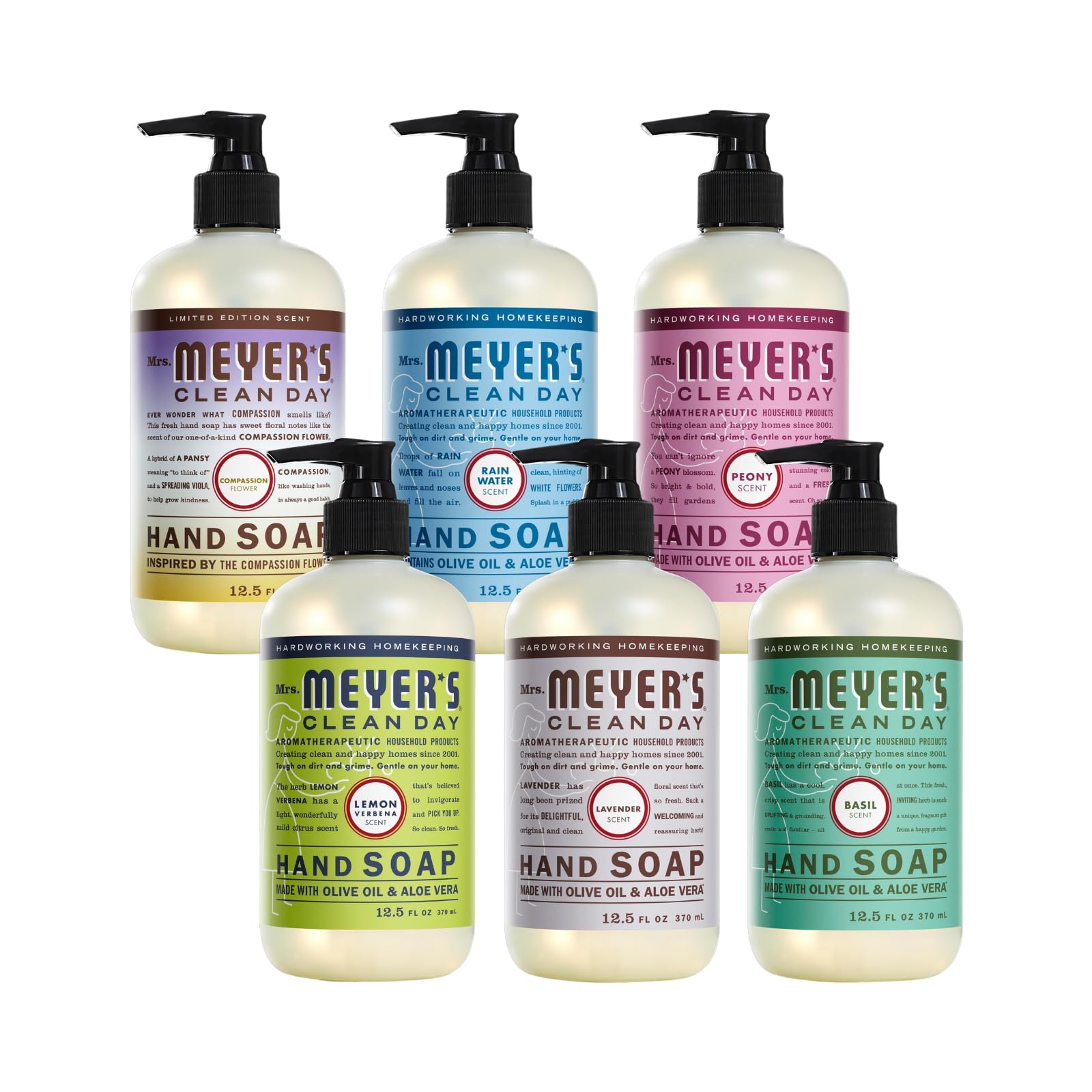 MRS. MEYER'S CLEAN DAY Liquid Hand Soap 6 Pack