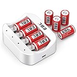EBL CR2 Rechargeable Batteries, 3.7V Lithium Photo Batteries 8 Pack with Rechargeable Battery Charger(Not RCR123A Arlo Batter
