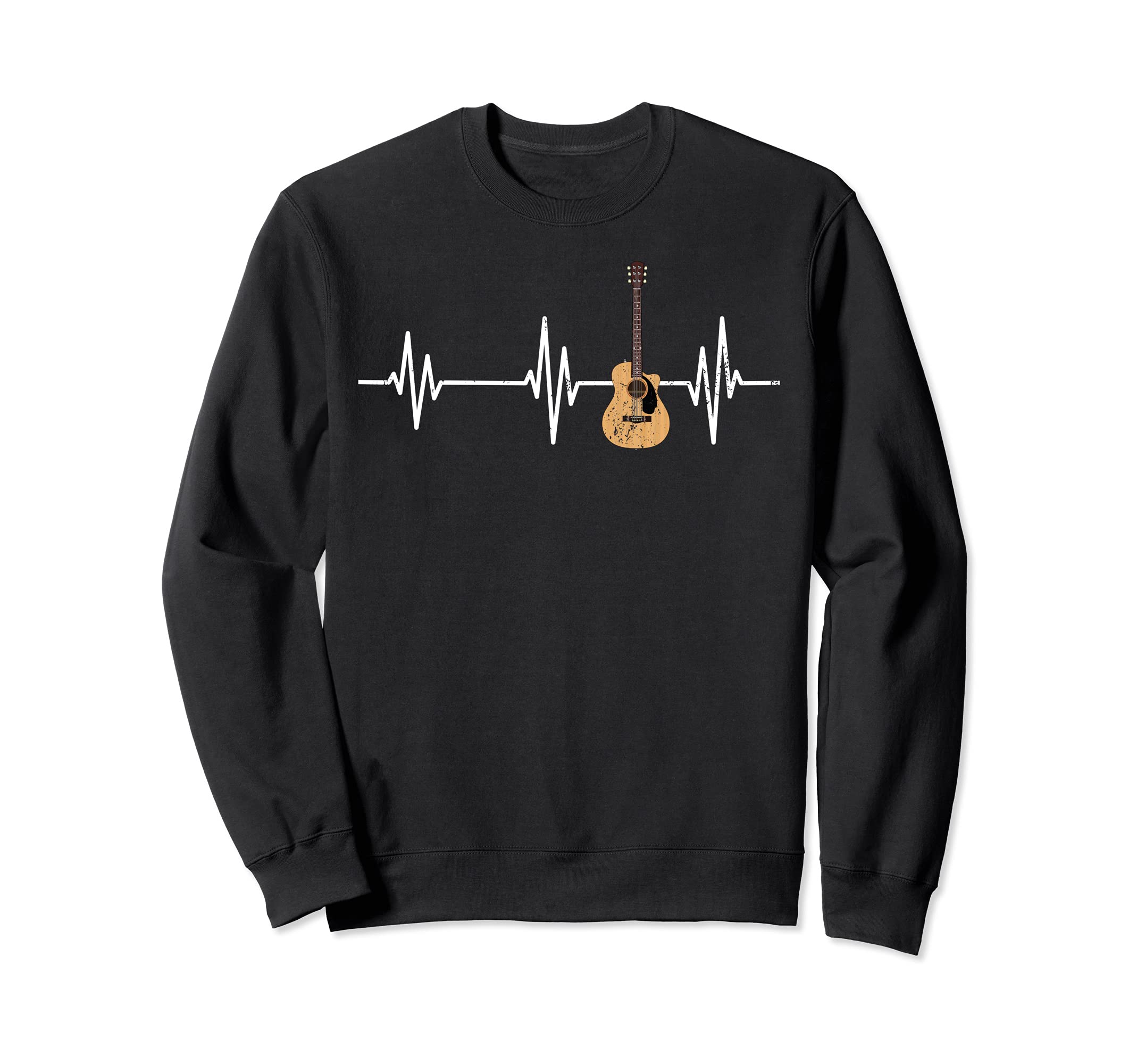 Musical Instrument Guitarist Heartbeat Guitar Player Guitar Sweatshirt