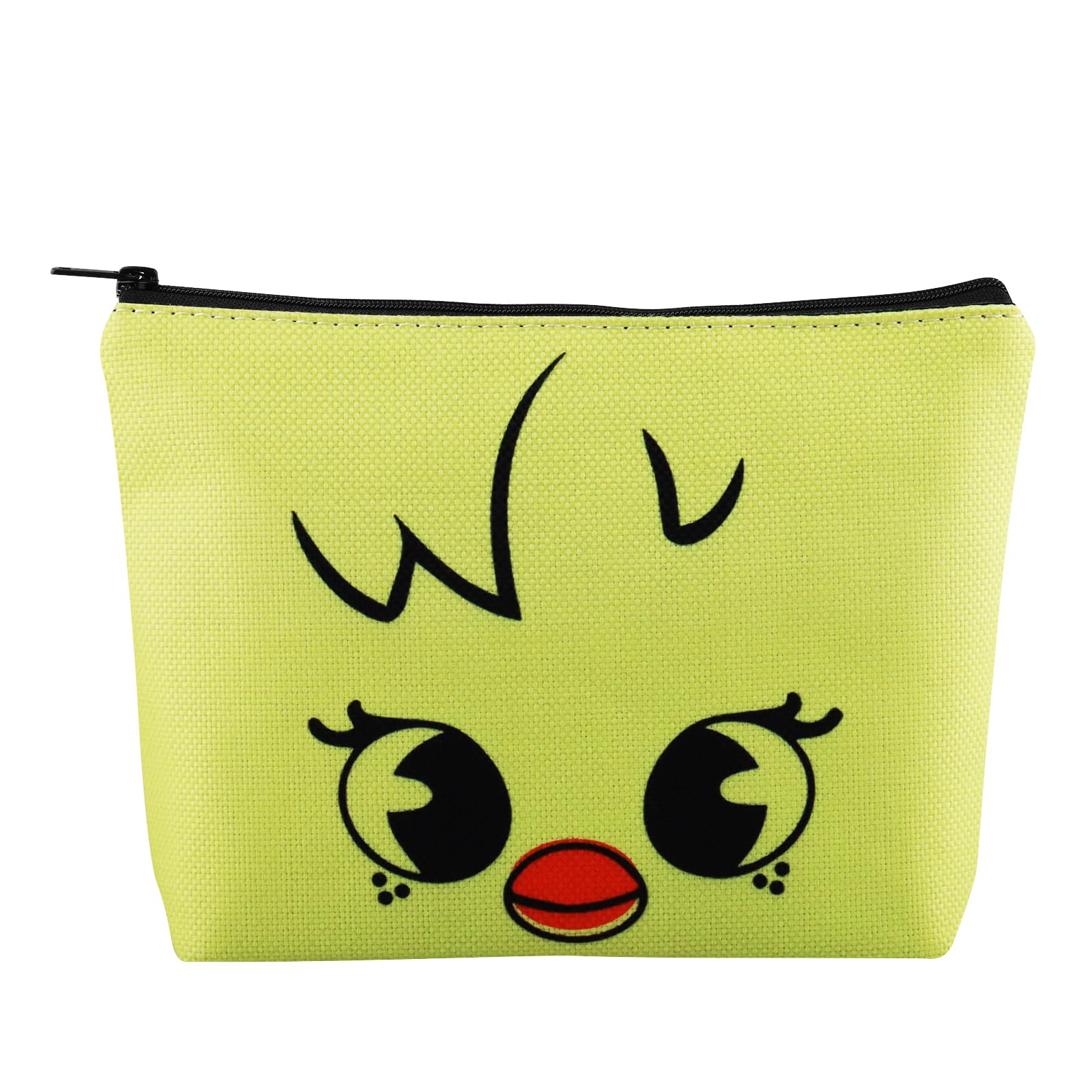 K-Pop SKZ Makeup Bag K-Pop Bbokkari Gifts SKZ Cartoon Face Gifts SKZ Merchandise (Yellow Bag UK)