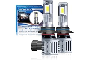 ROYLUX 9006 HB4 LED Bulbs, 16000LM 400% Brightness Super Bright Fog Light ATV UTV Bulb 6000K Cool White, 99% Canbus Error Free, Plug-and-Play, Pack of 2