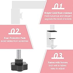 Anmakou White Table Arch, Over the Table Rod Stand