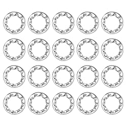 uxcell M6 20Pcs Internal Tooth Washers, 304