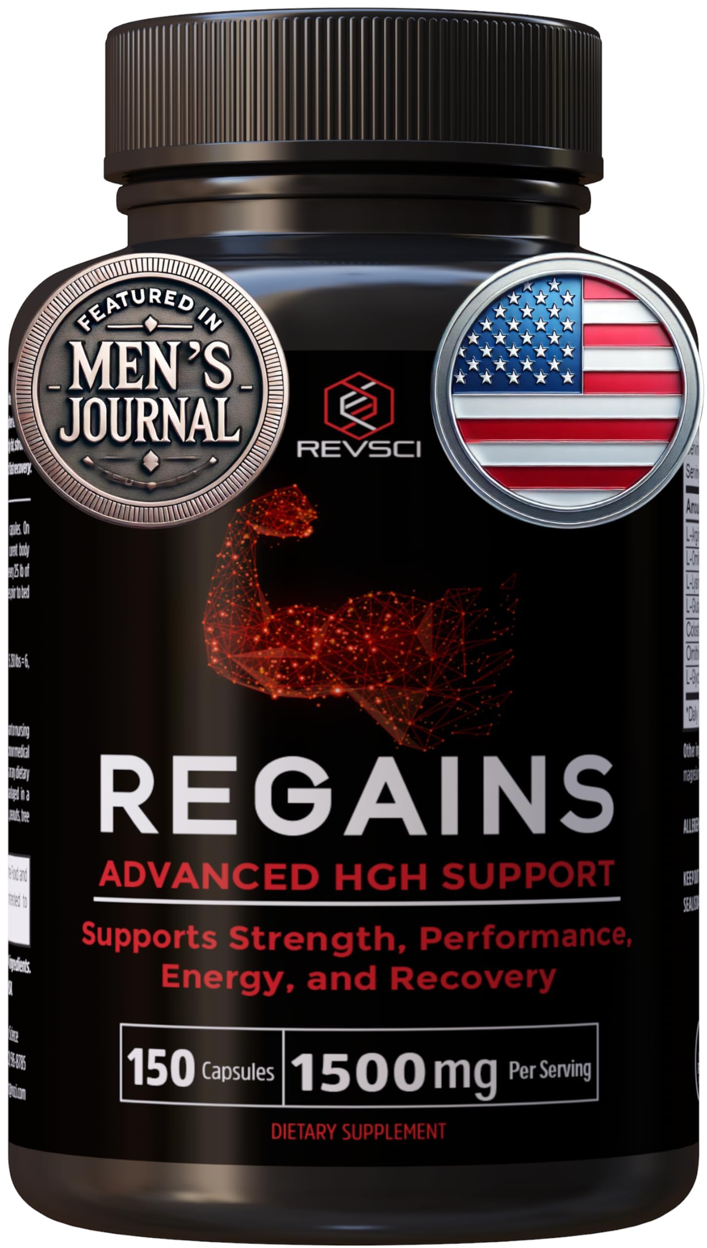 HGH Supplements for Men & Women - Regains Natural Anabolic Muscle Growth Building & Human Growth Hormone for Men, Muscle Builder for Men, Muscle Recovery Post Workout Supplement, 150 Protein Pills