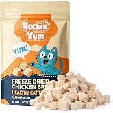 Heckin Yum Freeze Dried Chicken Cat Dog Treats 4 oz Single Ingredient | freeze dried treat; use as a reward, snack or food topper