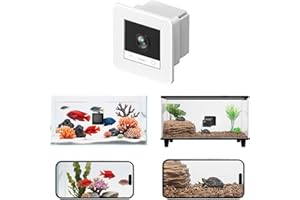 2K HD Aquarium & Terrarium WiFi Pet Camera, Aquarium Camera, 140° Wide-Angle Anti-Glare & Anti-Reflection, AI Motion Detectio