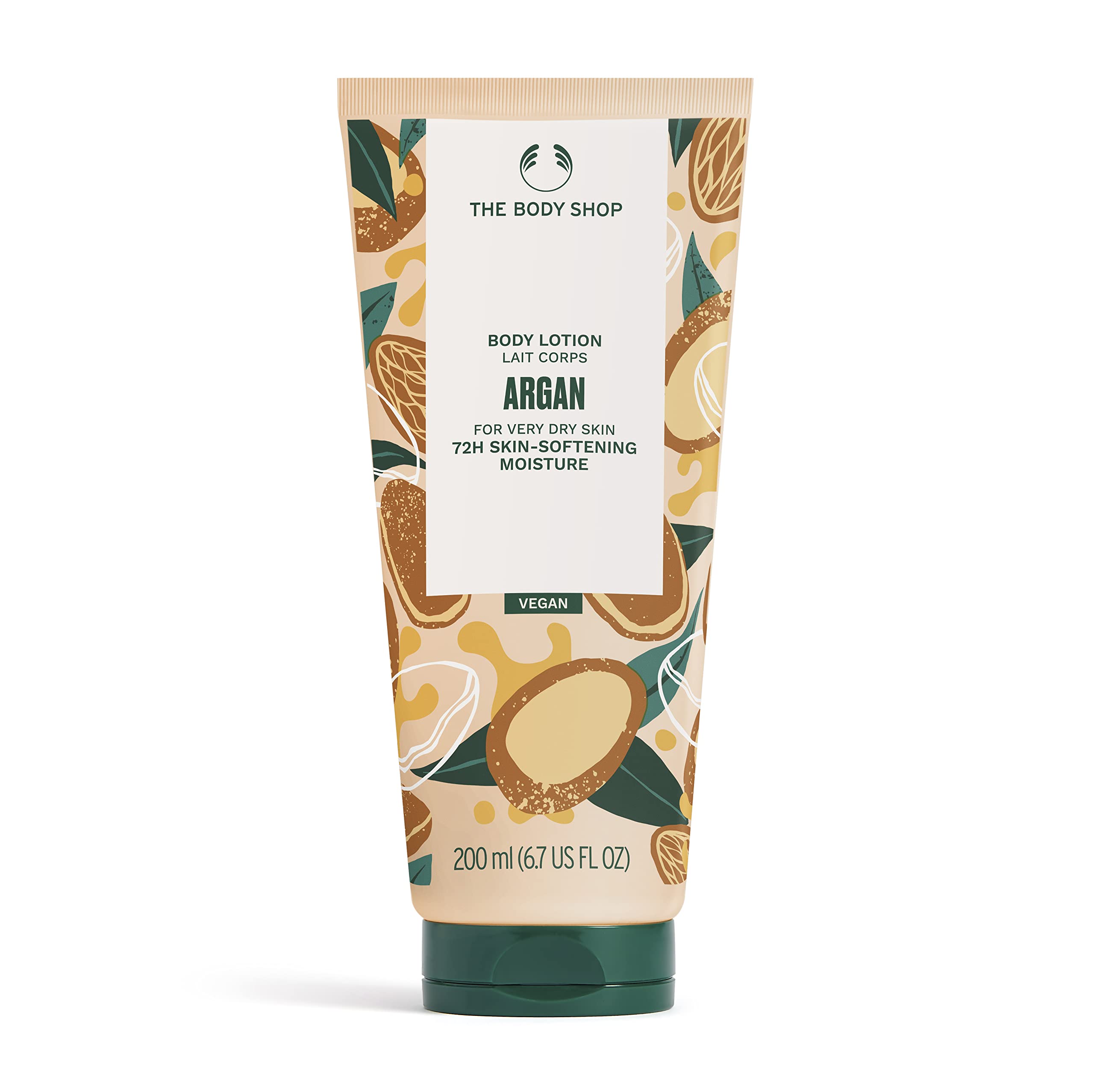 THE BODY SHOP Argan Body Lotion FOR VERY DRY SKIN 72 HR MOISTURE VEGAN 200ml