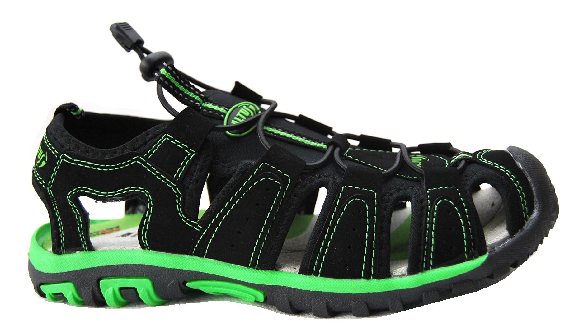 Altus Men's 63000CO71038 Sandal - Black/Green, Size 38