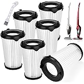 6 Pack VAF-1TM Replacement Filter Compatible with Electrolux Ergorapido Stick Cordless Standard and Lightweight Pet Version PureAdvantage PureAdvantageTM VAF-1 Vacuum Filters, Replaces Part EL65522