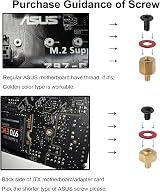 FandWay M.2 Screws Kit for Asus M.2 NVMe Standoff and Screws (5 Sets) view 4
