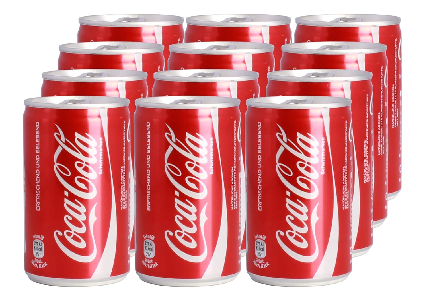 CocaCola 12 X 150ML Soda Soft Drinks Grocery