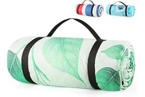 ANJ Outdoors (2025 Upgrade) Extra Large Waterproof Picnic Blankets | Foldable Sandproof Beach Blanket N Outdoor Blanket | 5-Layer Machine Washable Soft Picnic Mat for Camping, Grass, Park N Stadium