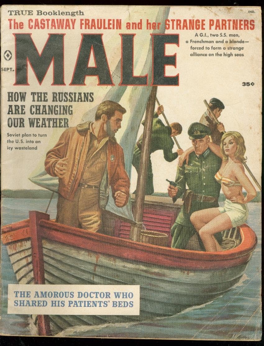 Male Sept 1966 Spicy Nazi Cover Soviet Weather Threat W Vg At Amazon S Entertainment Collectibles Store
