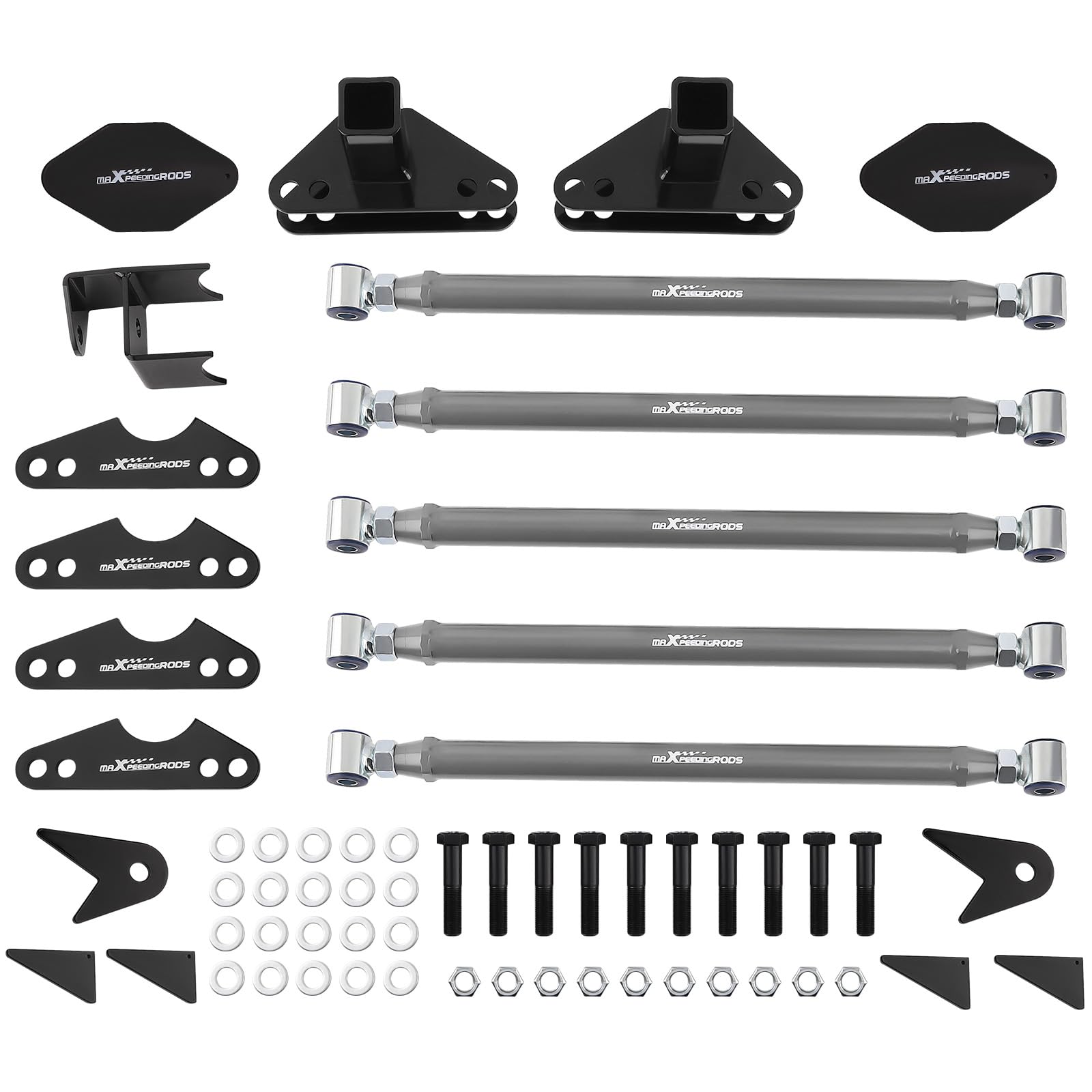 Photo 1 of maXpeedingrods Universal Parallel 4 Link Kit Both Ends Adjustable Suspension Links and Panhard Bar