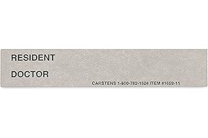 Carstens - Gray Resident/Doctor Preprinted ID Cards for 1.5 – 4” Ring Binder Spines - Pack of 100 (1659-08) - Ideal Medical Record Labels for 3 Ring Binders