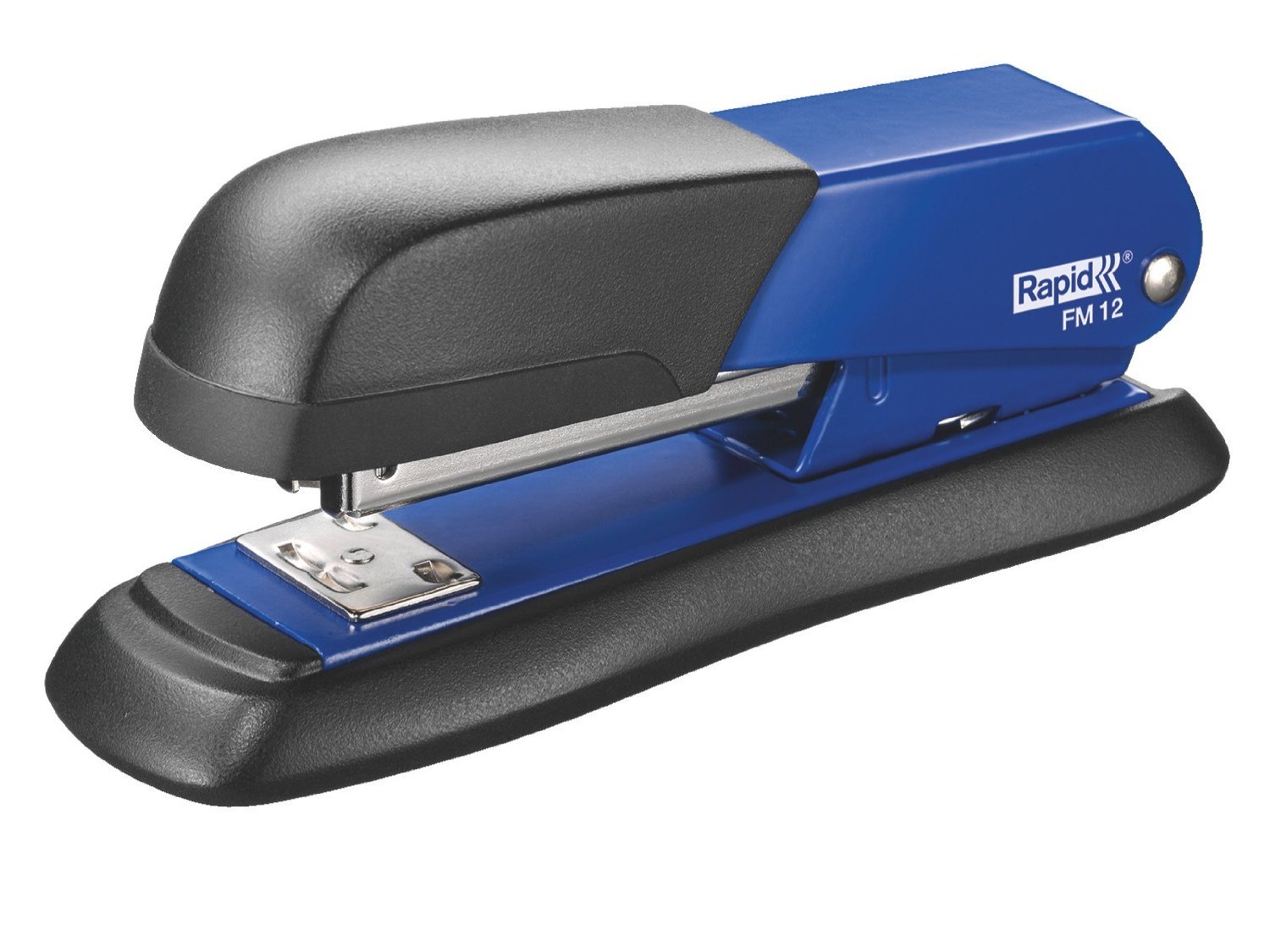 Rapid FM12 Half Strip Stapler, 25 Sheet Capacity, Stapling, Tacking and Pinning, Ergonomic Design, Metal Body, Blue, 5000275