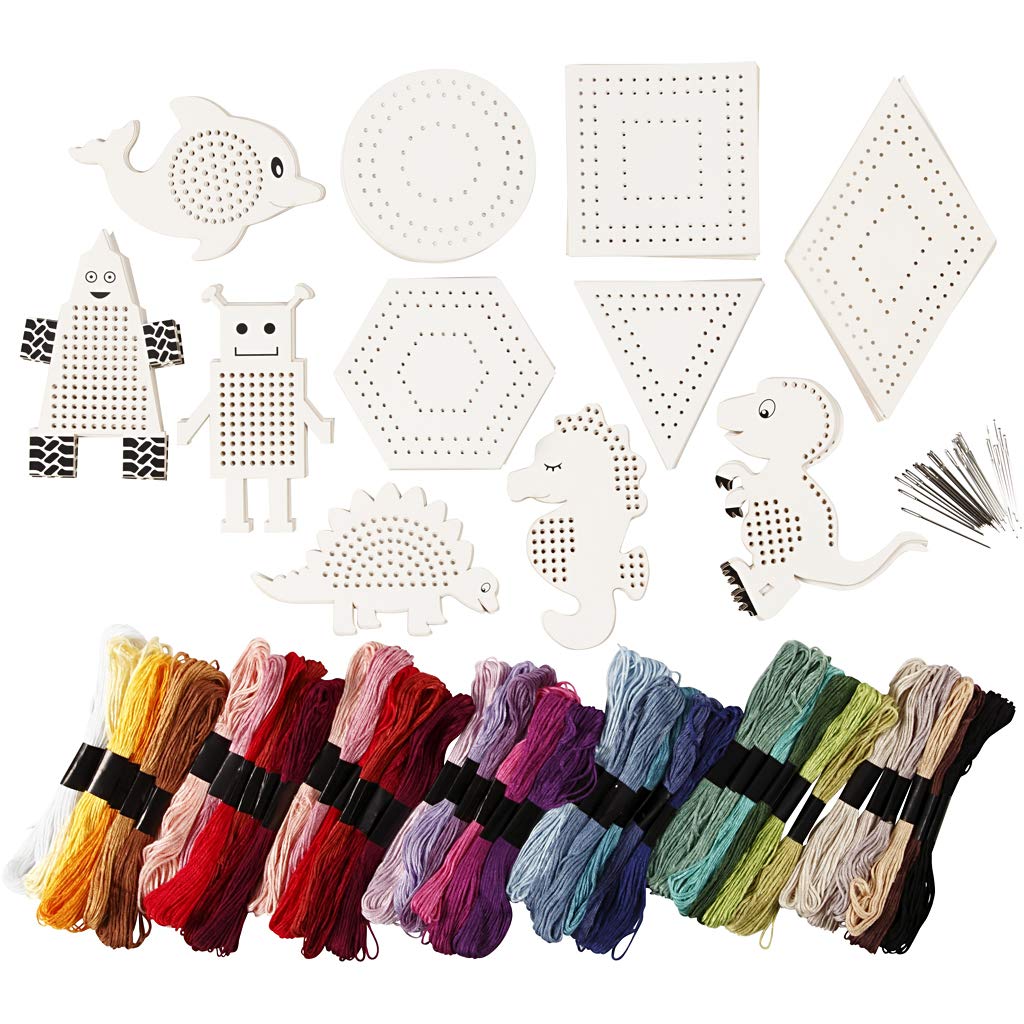 Embroidery Figures with Embroidery Yarn