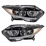 TRQ Driver & Passenger Side Headlight Assembly Set