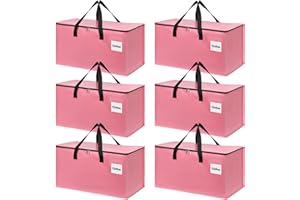 YEUEYS Extra Large Moving Bags with Zipper - Heavy Duty Tote for Packing Clothes, Durable Storage Bin Organizer, Multipack Set