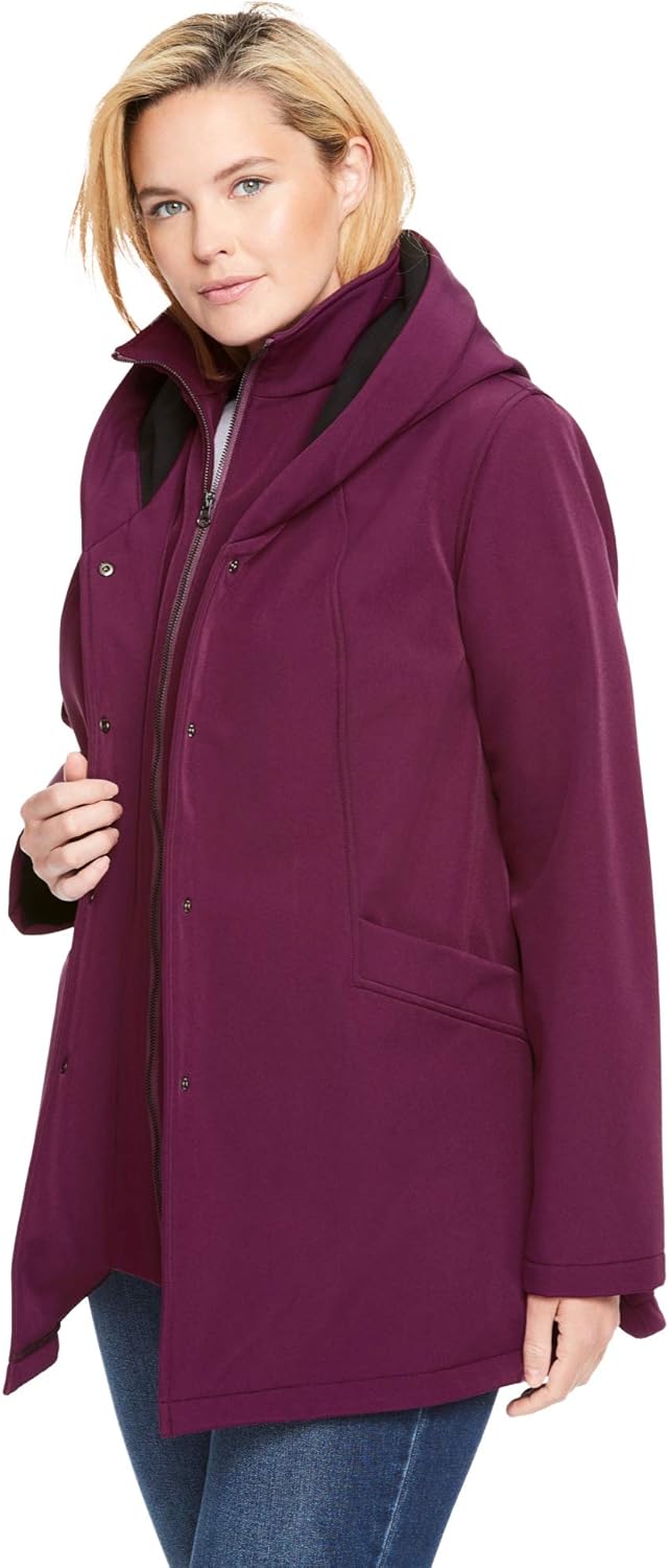 women within plus size coats
