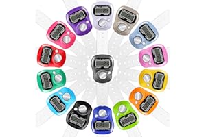 ALDMIO Electronic Finger Counter, Electronic Digital Display, Hand Tally Clicker Counter, Digital Handheld Tally Counter for Counting Numbers Knitting Coaching Golf Lap Fishing School Sports Event