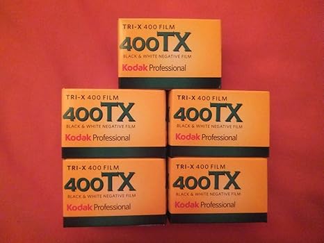 Kodak Professional Tri-X 400ASA 35mm Black and White Print Film 135-36 Exposure - SUPER VALUE 5 PACK!