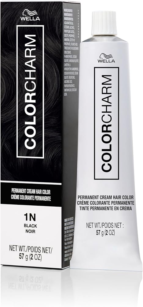COLORCHARM Permanent Cream Hair Dye | Darkest Colors | 100% Gray Coverage | Darkest Brown, Black Hair Colors | Intense Natura