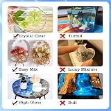 VidaRosa Epoxy Resin Kit for Beginners with Molds Dried Flowers 600ml view 5