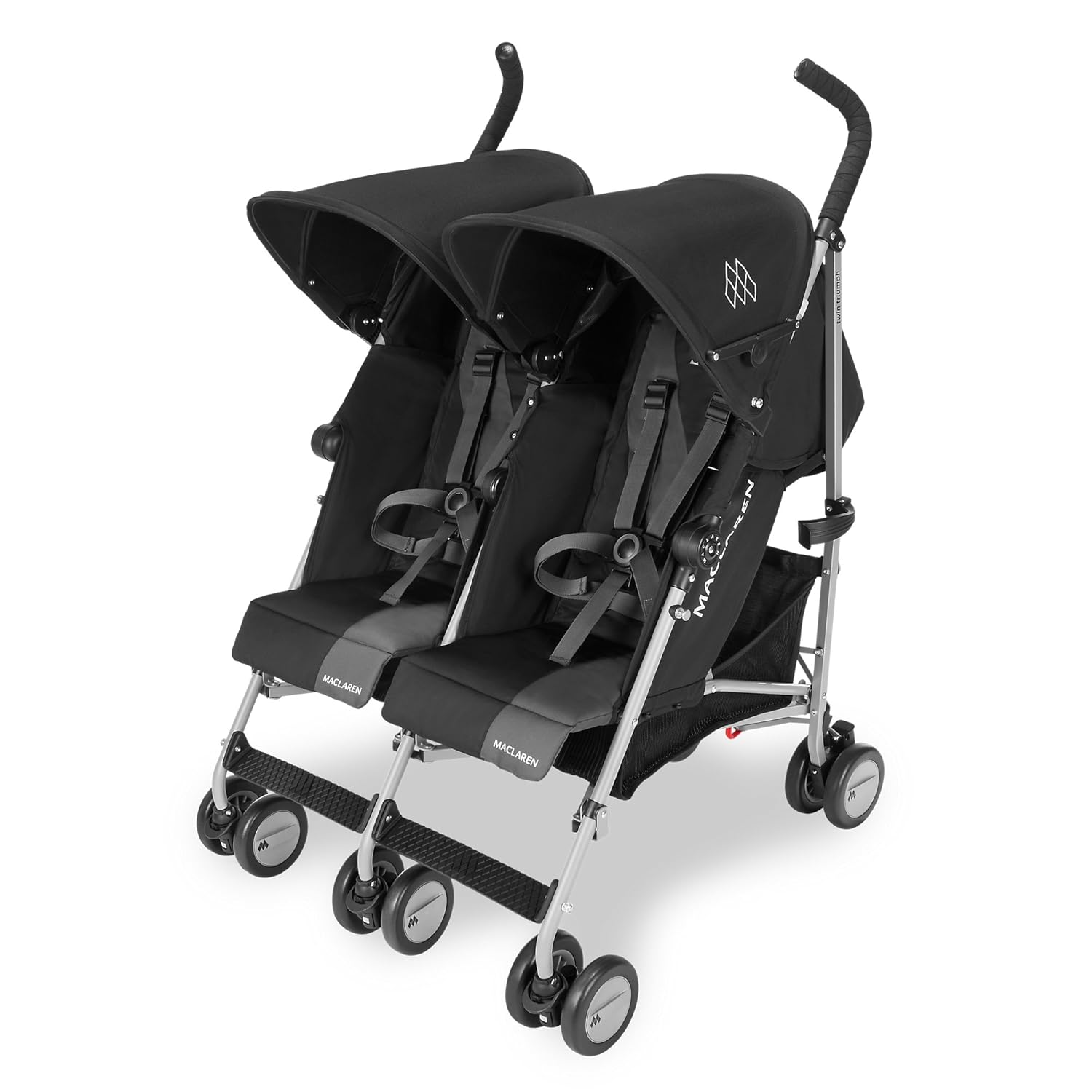 Maclaren Twin Triumph Stroller Lightweight Compact And Easy To Maneuvers Fits Through Standard Doorways Independently Extendable Hoods With