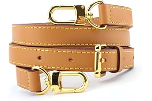 BEUDW Vachetta Leather Adjustable Crossbody Strap for Leather Shoulder Strap Belt Replacement Suitable for L V Handbags