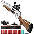 Toy Guns for Boys, Shotgun Foam Blaster,Large Revolver Children Outdoor CS Soft Bullet Toy Rifle, Birthday Xmas Gift for Kids Age 8+(Wood Grain)