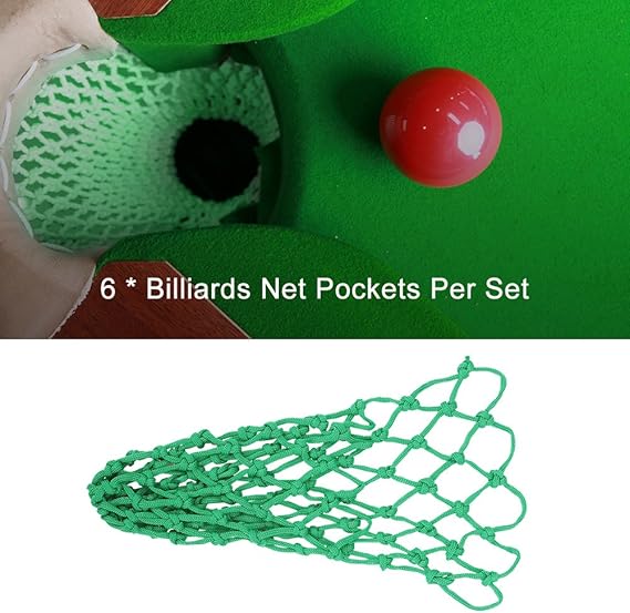 VGEBY1 Billiards Net Pockets, 6Pcs Heavy Duty Elastic