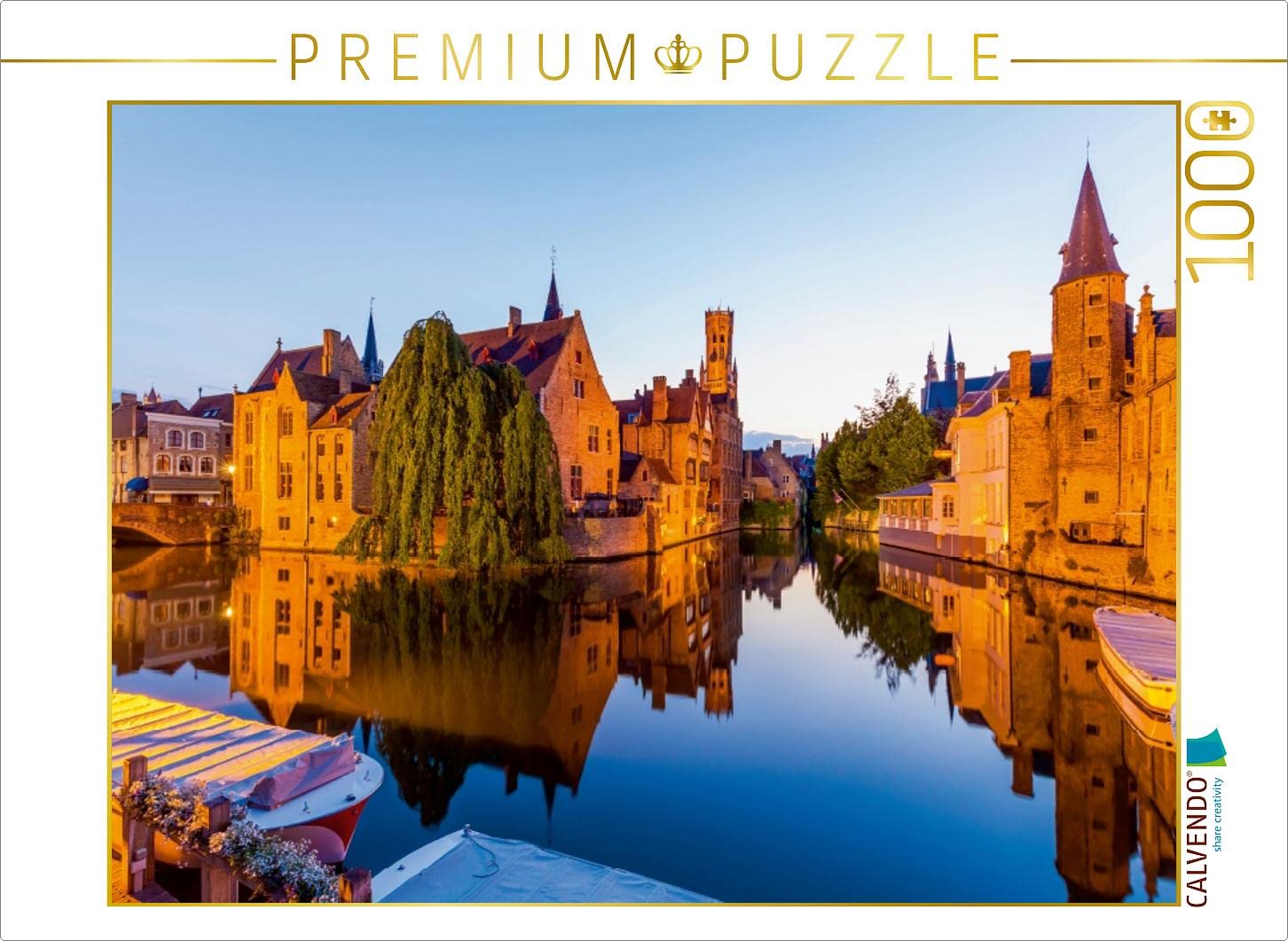 CALVENDO Jigsaw Puzzle Rozenhoedkaai in Brügge 1000 Pieces Size 64 x 48 cm Photo Puzzle Picture by Werner Dieterich