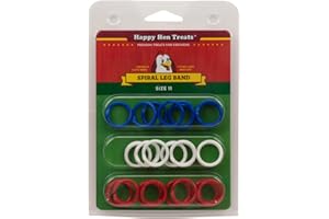 Happy Hen Treats Spiral Leg Bands for Pets, Size 11