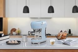 Smeg Manual Espresso Machine with Steam Wand, 15