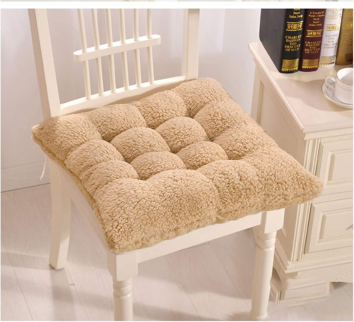 KenFandy Comfortable Cushions Seat Cushion Soft Chair Cushion Coussin Decorative Pillows Floor Seat Mat Office Chair Seat Pad,1 Tuo Se,About 37X37Cm