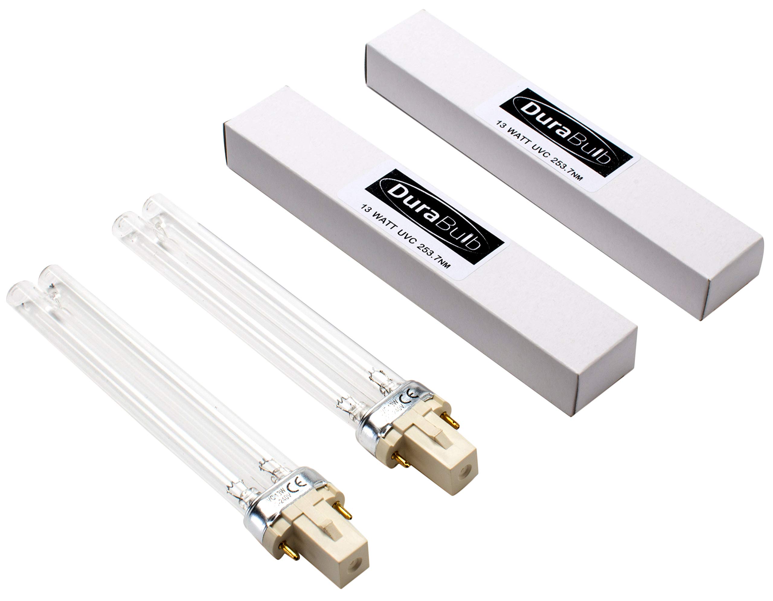 DuraBulb Twin Pack Replacement 13W G23 UV (Ultra Violet) Bulb Lamp for Pond UVC Filters & Clarifiers