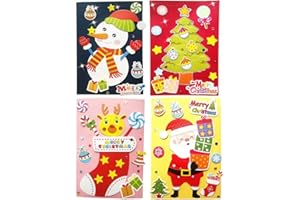 QIAONIUNIU Card Making Kits DIY Handmade Greeting Card Kits for Kids, Christmas Card Folded Cards and Matching Envelopes Thank You Card Art Crafts Crafty Set Gifts for Girls Boys