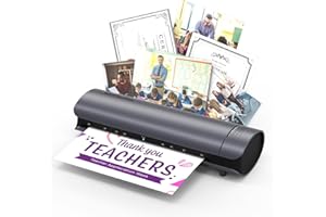 QFUN Office Presentation Laminator Machine 11x17 with Laminating Sheet A3/A4/A5, 3/5 Mil Thermal Cold Laminating Machine 13 inch Wide, 60s Warm-Up Office Presentation Laminator Machine (Gray)