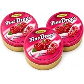Woogie, German Fine Drops Sanded Raspberry Candy 175gr tin (Himbeergeschmack) (3 pcs)