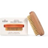 Cremo Beard Brush for Men, 100% Boar Bristles &amp; Wood Handle | Styles and shapes any length facial hair, Distributes product evenly, Reduces beard dandruff, Grooming gift for men