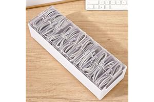 Cord Organizer with 11 Storage Boxes, Cable Organizer for Office, Home, Wire Organizers for Cords, Cable Management Box, Cord