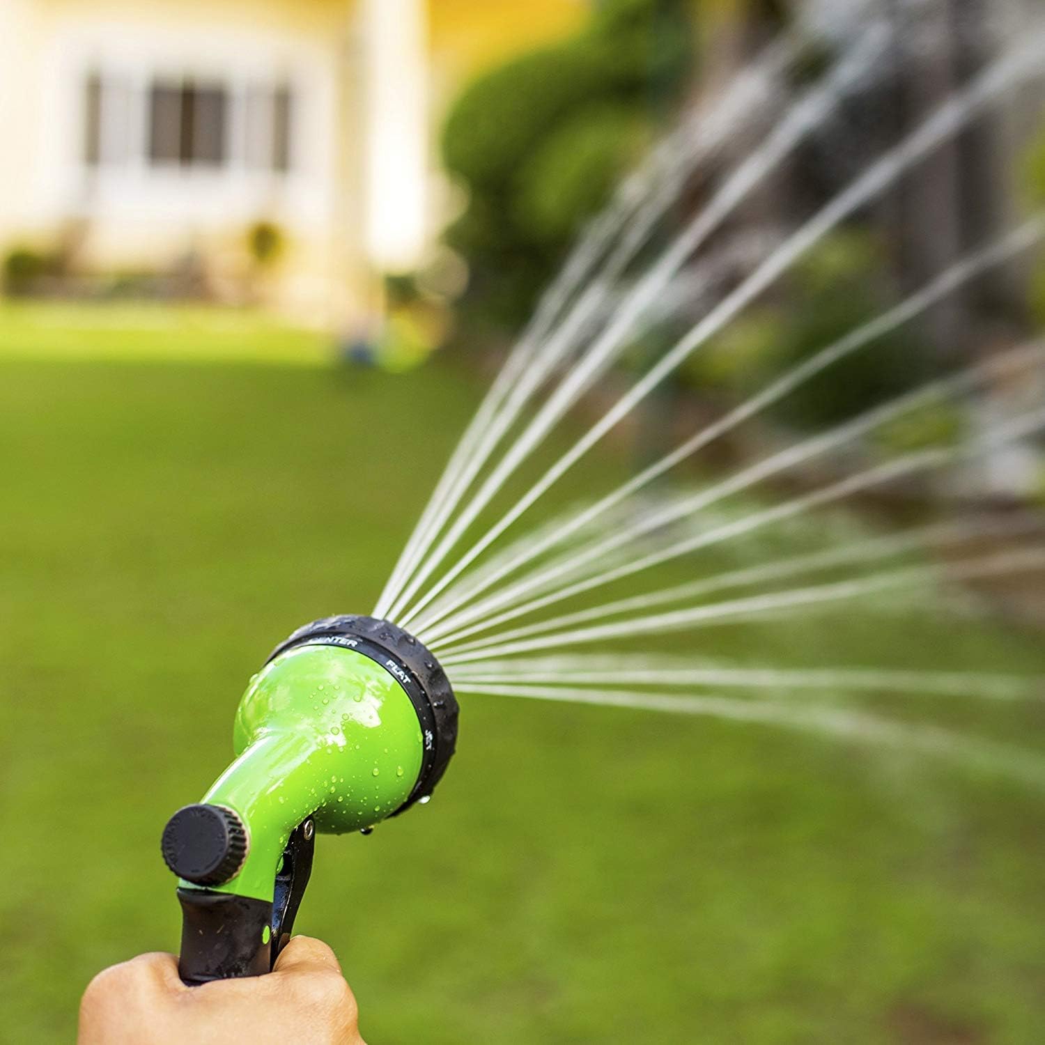 Signature Garden Heavy-Duty Nozzle, Comfort-Grip 8 Different Spray Patterns for Watering Lawns, Washing Cars & Pets : Garden & Outdoor