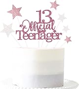 Pargleev 13th Glittery Official Teenager Cake Topper Birthday Set