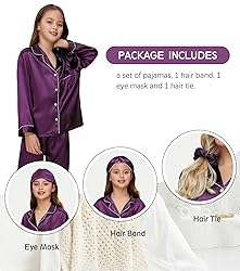 ALHAVONE Kids Girl Pajama Set with Headband