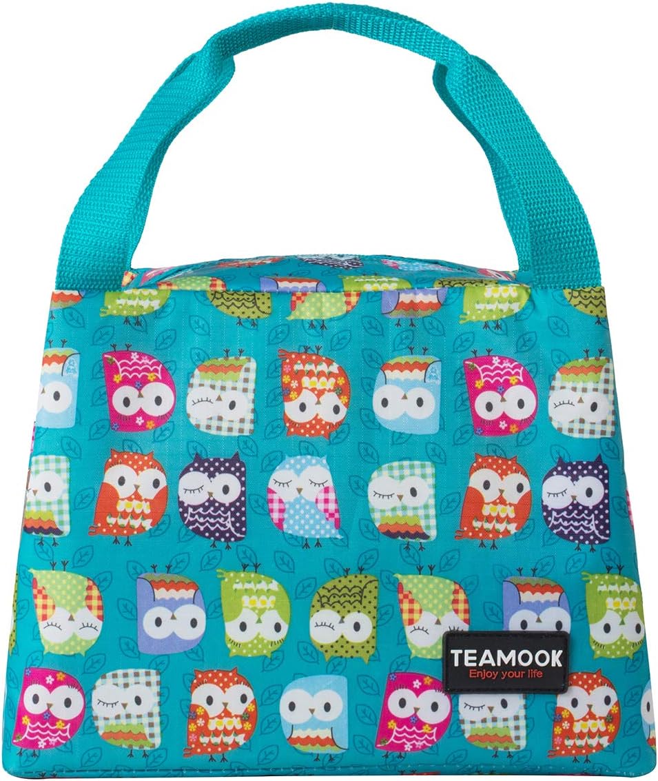 TEAMOOK Lunch Bag for Adults and Kids Lunch Tote Box Cool Bag with PVC