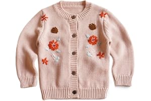 Simplee kids Baby Girl Thin Sweater Solid White Pink Cardigans for Toddler 0-3Years