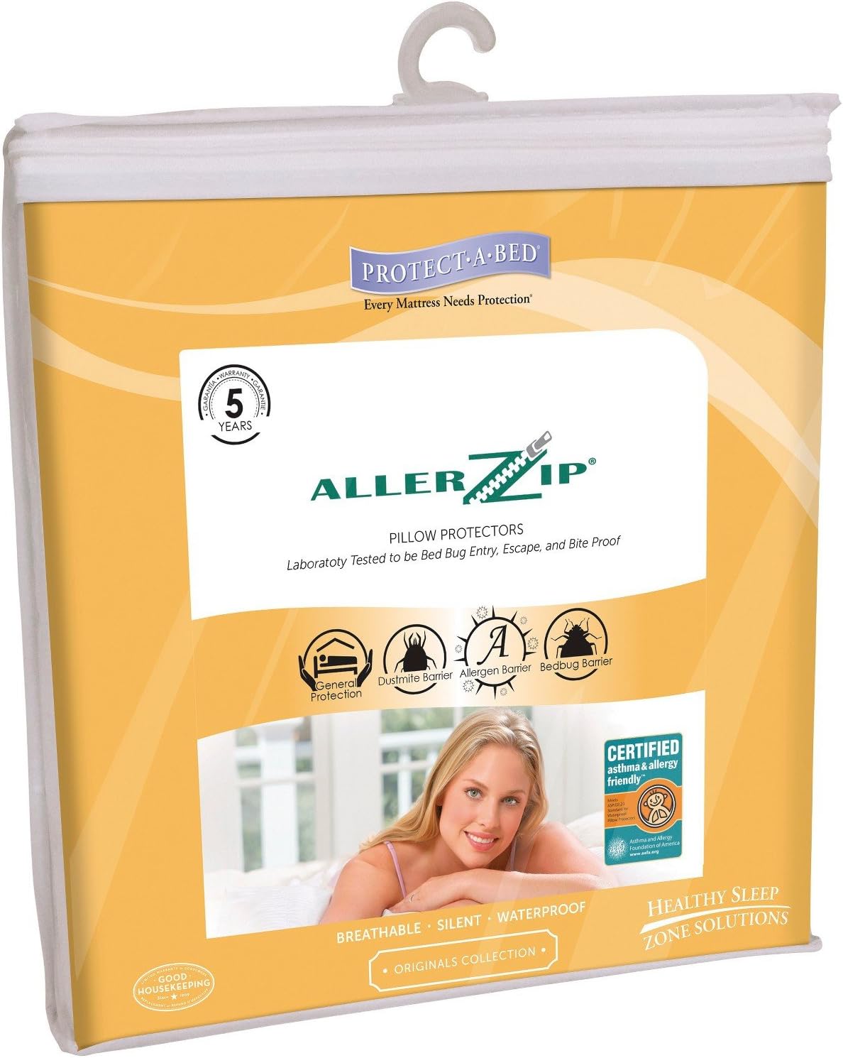 Amazon Com Protect A Bed 21 By 37 Inch Allerzip Smooth Waterproof